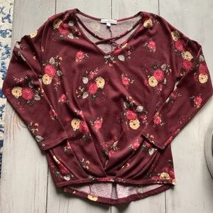 Dry Goods Floral Long Sleeve Shirt Size XS